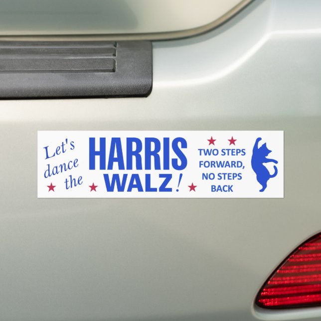 Dance the Harris Walz Bumper Sticker Bildekal (På Bil)