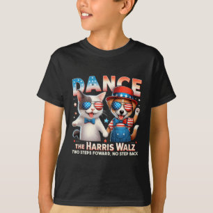 Dance the Harris Wheimer Funny Cat Dam Kamala H T Shirt