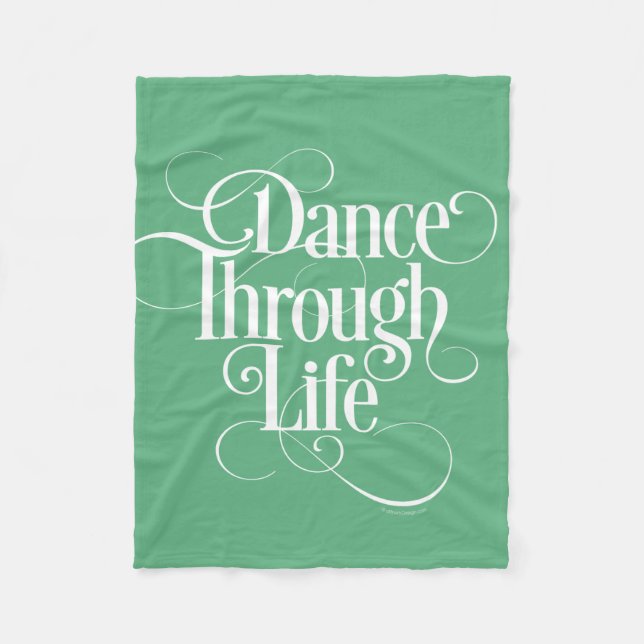 Dance through Life Fleecefilt (Framsidan)