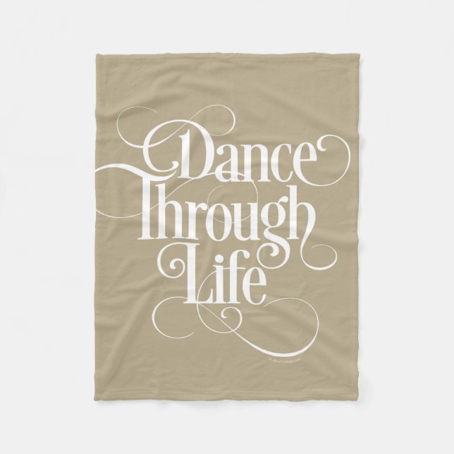Dance through Life Fleecefilt (Framsidan)