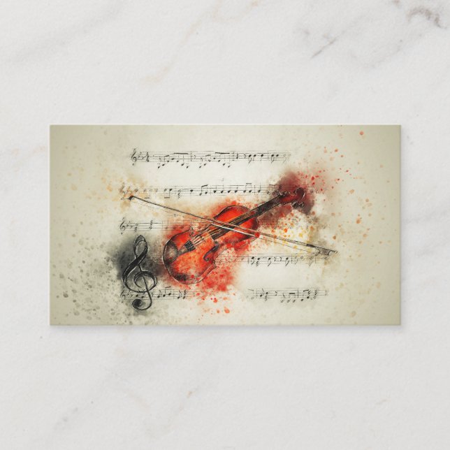 Dance to the Music Affärskort Visitkort (Framsida)