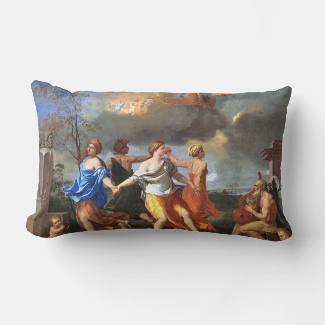 Dance to the Music of Time (av Nicholas Poussin) Lumbarkudde (Framsida)