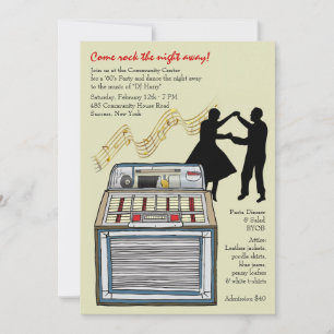 Dance to the Music Party bjudan Inbjudningar