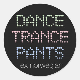 Dance Trance Byxor-dekal Runt Klistermärke