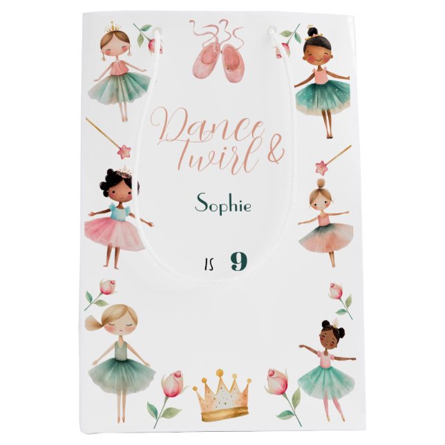 Dance & twirl Girl födelsedagsfest (Framsidan)