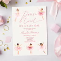 Dance & Twirl Rosa Ballerina Ballet Baby Shower