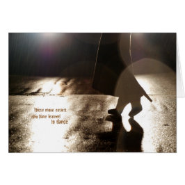 Dance utan partner hälsningskort