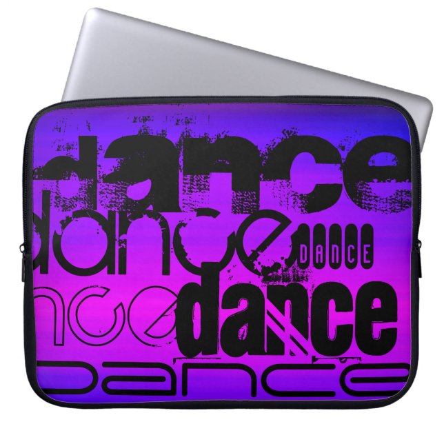 Dance; Vibrant Violet Blue och Magenta Laptop Sleeve (Framsidan)