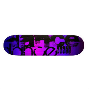 Dance; Vibrant Violet Blue och Magenta Skateboard Bräda 20 Cm