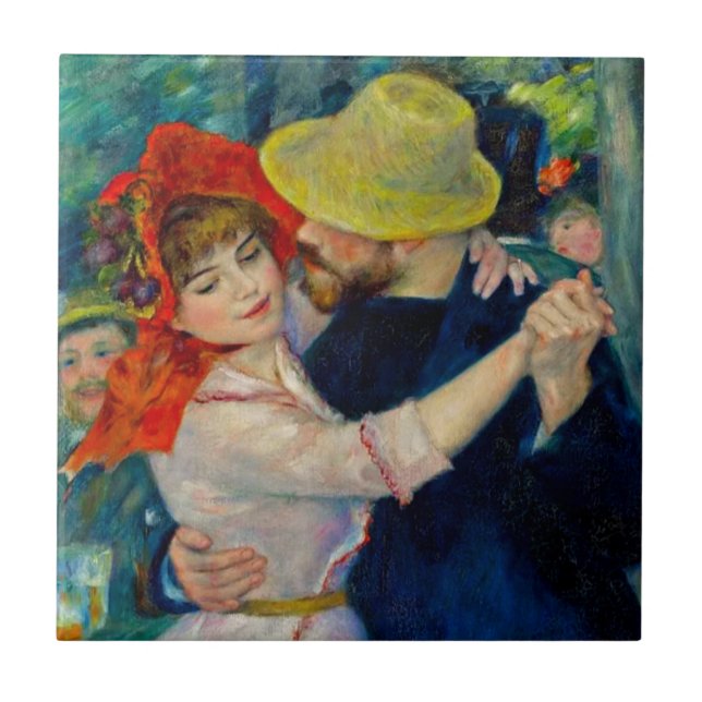 Dance vid Bougival Pierre Renoir Kakelplatta (Framsidan)
