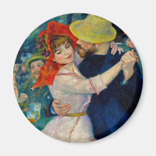Dance vid Bougival Pierre Renoir Magnet