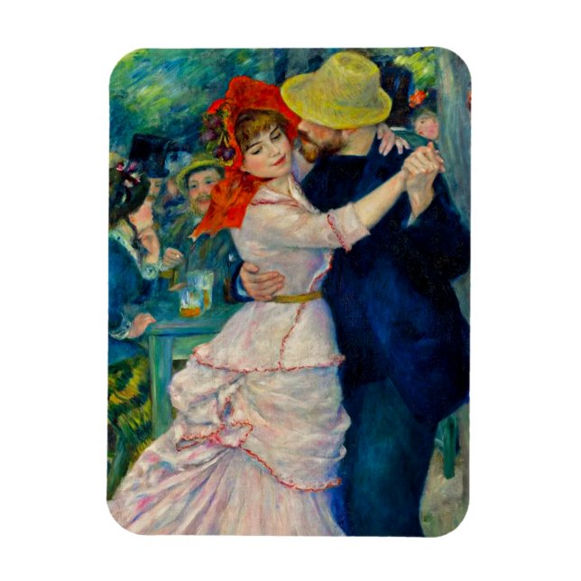 Dance vid Bougival Pierre Renoir Magnet (Vertikal)