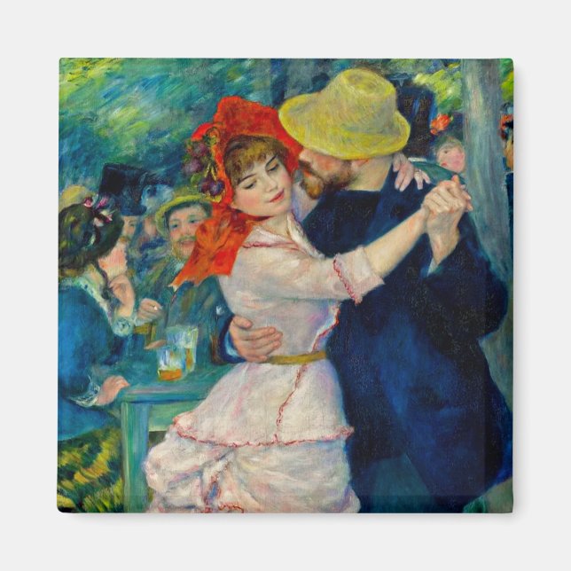 Dance vid Bougival Pierre Renoir Magnet (Framsidan)