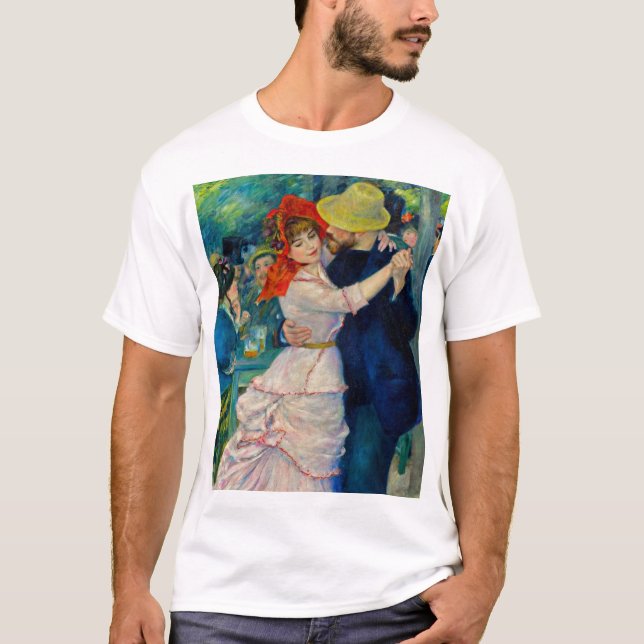 Dance vid Bougival Pierre Renoir T Shirt (Framsida)