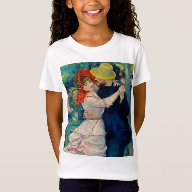 Dance vid Bougival Pierre Renoir T Shirt (Framsida)