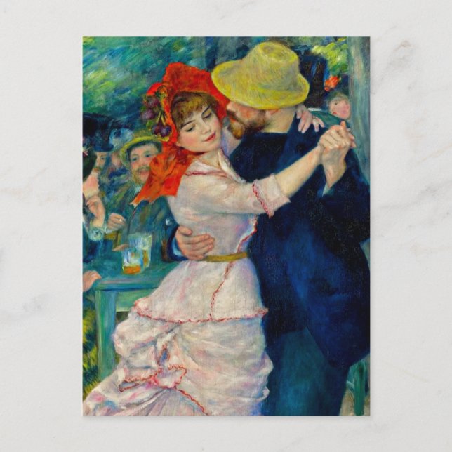 Dance vid Bougival Pierre Renoir Vykort (Framsida)