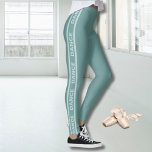 Dance Warm Up Leggings for Dancer<br><div class="desc">Sretchy-sage leggings för danslektioner. Rosa dancer leggings for ballet,  jazz,  contemporary.</div>