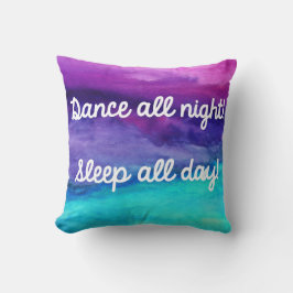 Dance Watercolor Pillow Kudde