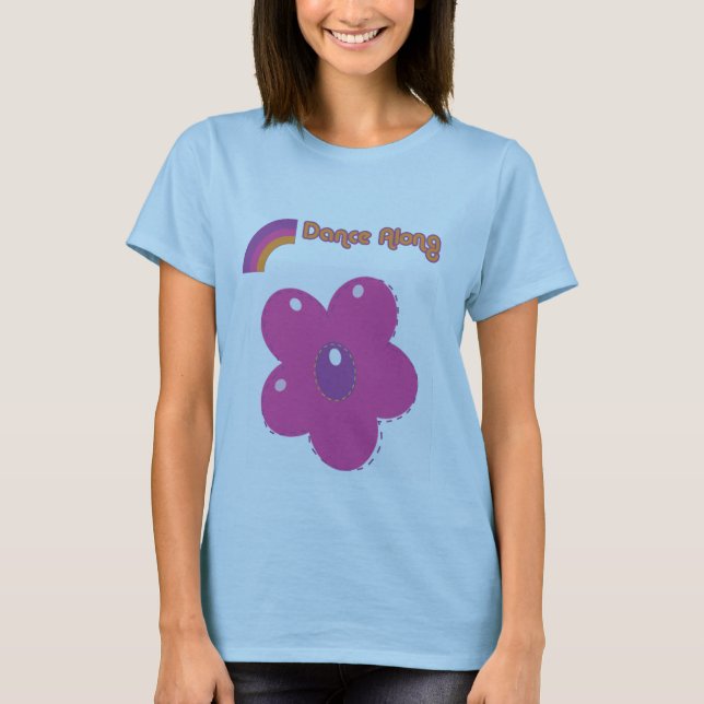 dancealong_front_ladies_flower5 t-shirt (Framsida)