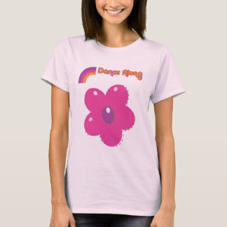dancealong_front_ladies_flower5 t-shirt