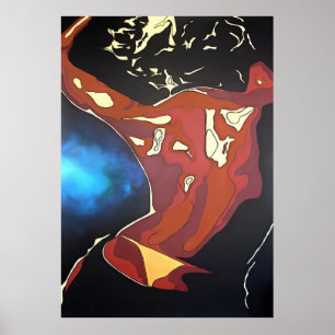 Dancefloor Diva Summer Vacation Abstrakt Art Poster