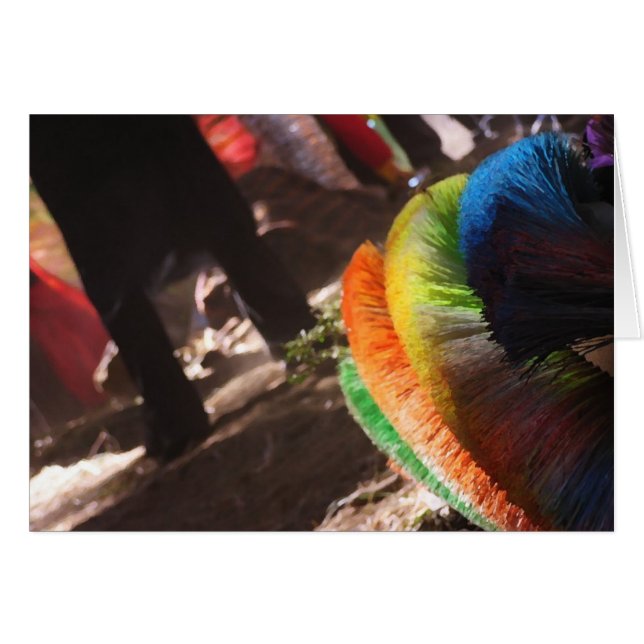 Dancefloor Glimpses Card Hälsningskort (Framsidan Horizontal)