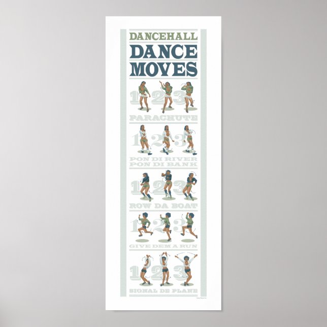 Dancehall Dance Moves Poster (Framsidan)