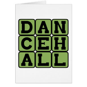 Dancehall, musikgenre hälsningskort