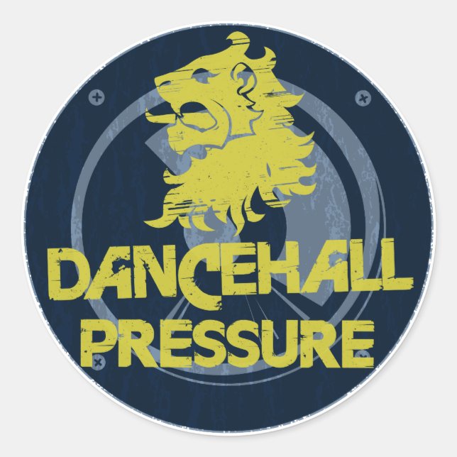 Dancehall Pressure Runt Klistermärke (Framsida)