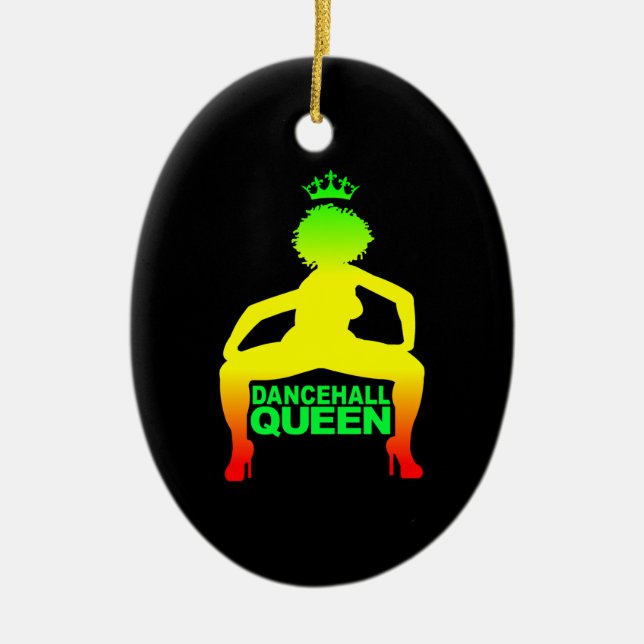 Dancehall Queen Julgransprydnad Keramik (Framsidan)
