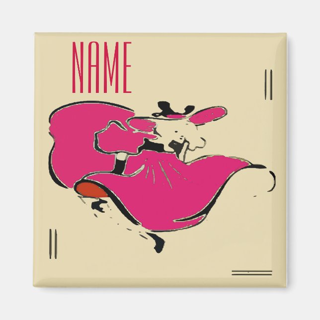 Dancer Add Namn Magnet (Framsidan)