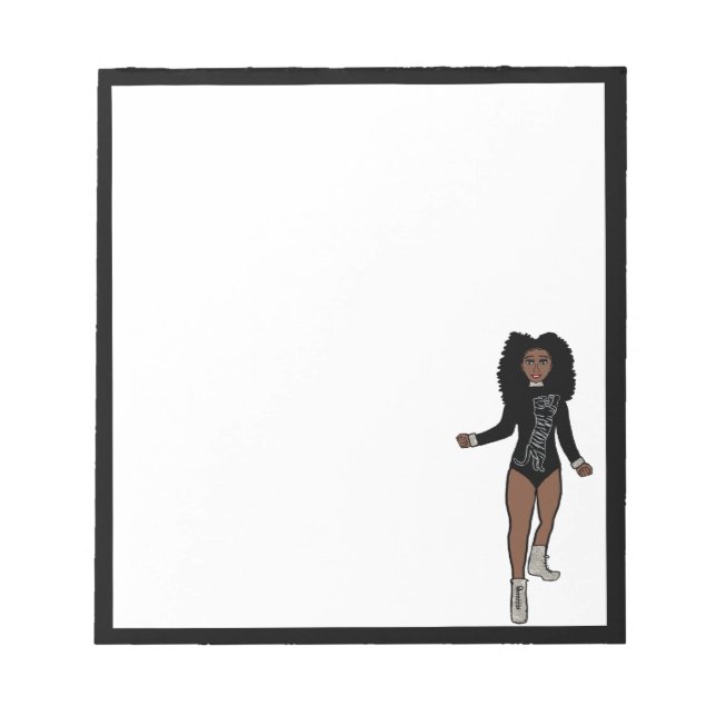 Dancer Anteckningsblock Black/Silver A (Framsida)