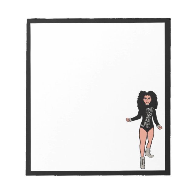 Dancer Anteckningsblock Black/Silver B (Framsida)