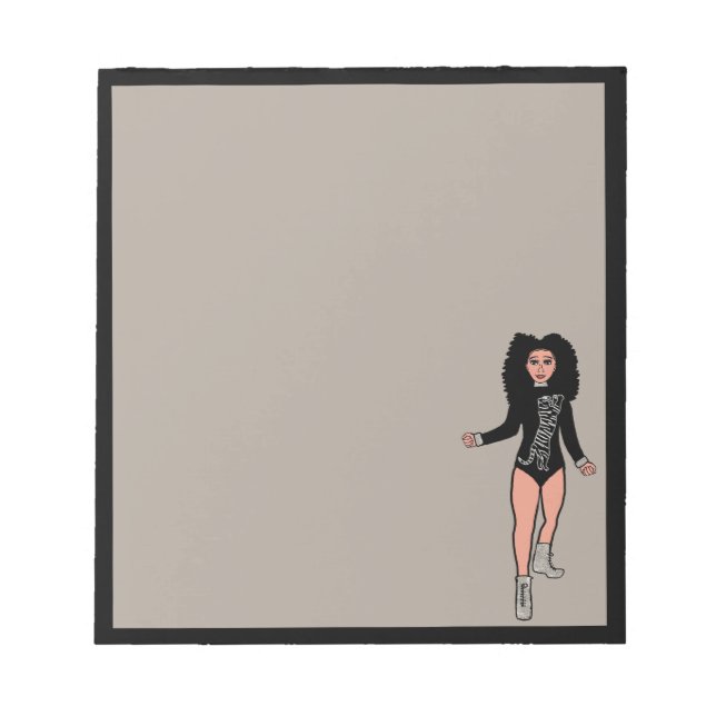 Dancer Anteckningsblock Black/Silver B 2 (Framsida)