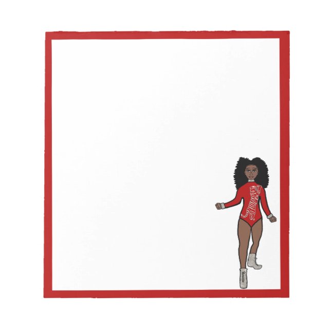 Dancer Anteckningsblock Red/Silver A (Framsida)