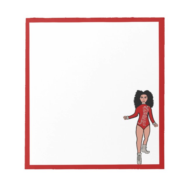 Dancer Anteckningsblock Red/Silver B (Framsida)