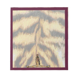 Dancer-Anteckningsblocket Maroon Tiger #1 Anteckningsblock