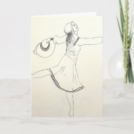 Dancer Birthday Card Kort