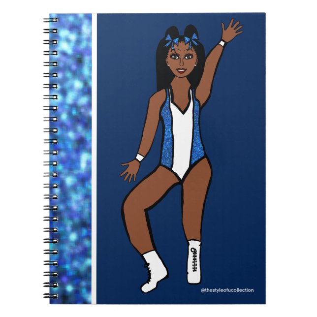 Dancer Blue Spark - bärbar dator nr 1 Anteckningsbok (Framsidan)