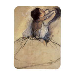 Dancer by Edgar Degas, Vintage Ballerina Art Magnet