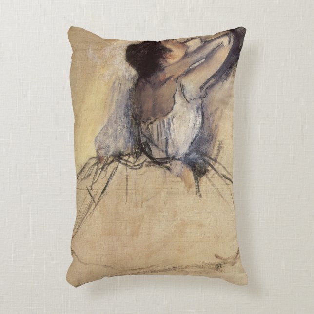 Dancer by Edgar Degas, Vintage Ballerina Art Prydnadskudde (Framsidan(Vertikal))