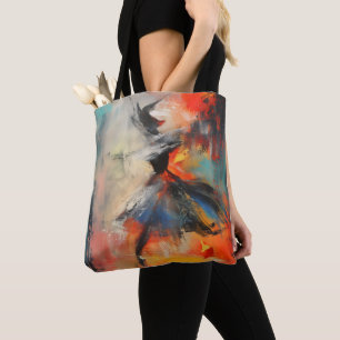 Dancer Colorful Abstrakt Art Tygkasse