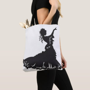 Dancer Dam Silhouette Tygkasse