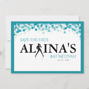 DANCER DOTS Bat mitzvah -SILVER GOTS Spara Datumet