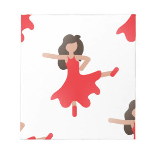 dancer emoji anteckningsblock