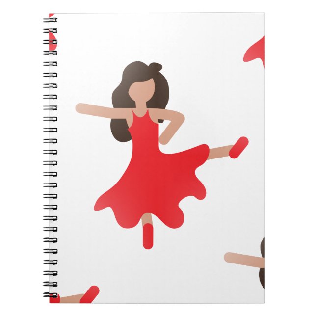 dancer emoji anteckningsbok (Framsidan)