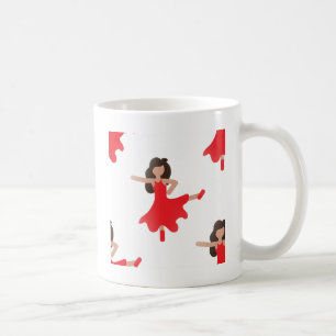 dancer emoji kaffemugg