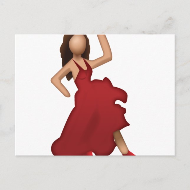 Dancer - Emoji Vykort (Framsida)