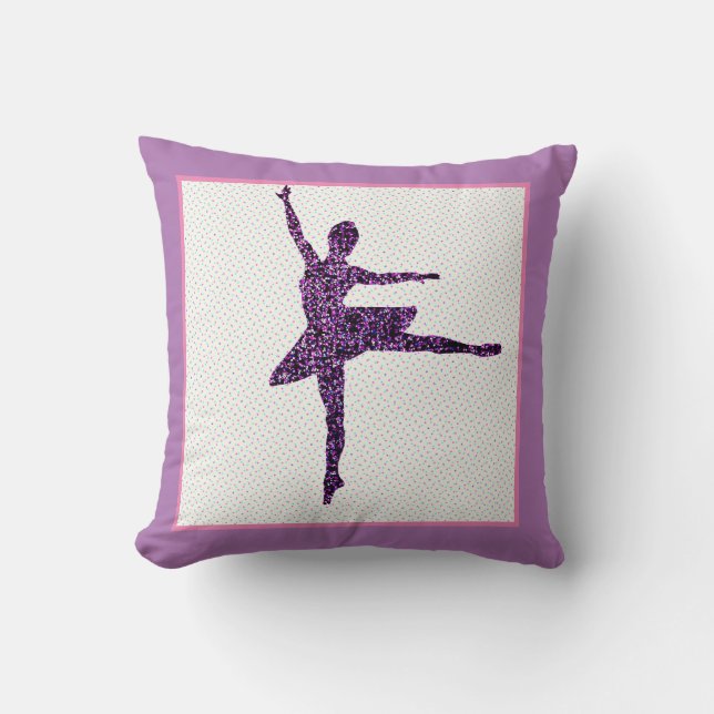 Dancer Faux Gnistra Tiny Dot Dekorativ kudde (Framsida)