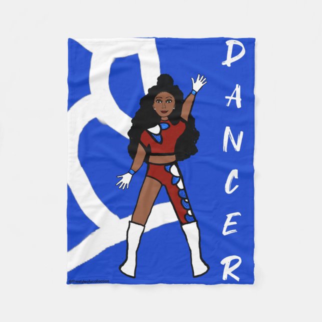 Dancer Fleece Blanket Berry & Blue (Framsidan)